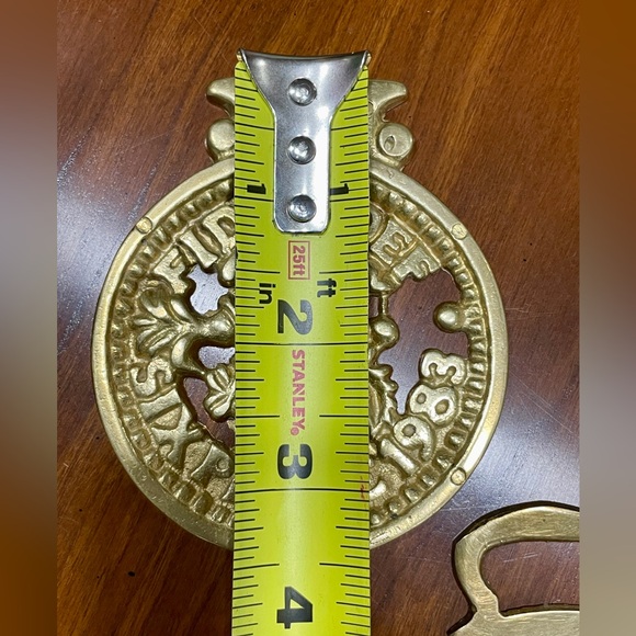 Vintage Brass Horse Medallions - Picture 7 of 9